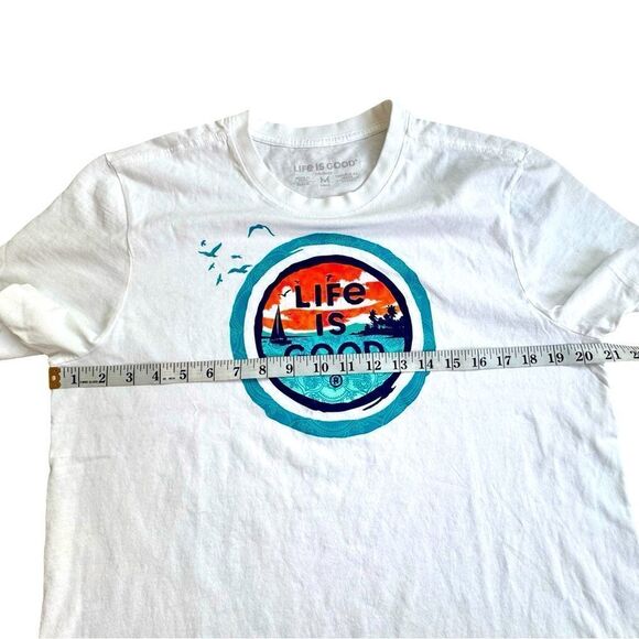 Life is Good Men's Ocean Coin Short Sleeve Tee 100% Cotton Size Medium NWT - Picture 5 of 8